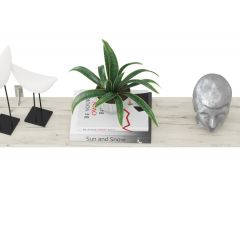 АСНЯТО Марципан Полка 15.55, цвет дуб крафт белый, ШхГхВ 117,5х24,2х24,1 см. | фото 3