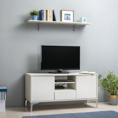 АСНЯТО Марципан Полка 15.55, цвет дуб крафт белый, ШхГхВ 117,5х24,2х24,1 см. | фото 5