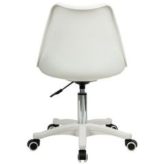 Кресло стул BRABIX "Eames MG-310 PL", пластик белый, экокожа белая, 532926 | фото 4