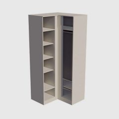 МОРИ МШУ 940 Шкаф угловой (САТИН) | фото 2